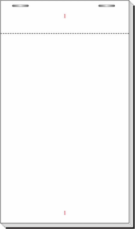 PAD120 Single Part 3.75&rdquo;x6.5&rdquo; (5.5&rdquo;Tear out)