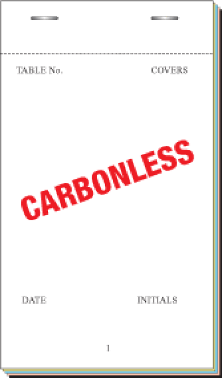 PAD400 3&frac34;&rdquo; x 6&frac12;&rdquo; (5&frac12;&rdquo; tear out) 4 part Carbonless NCR